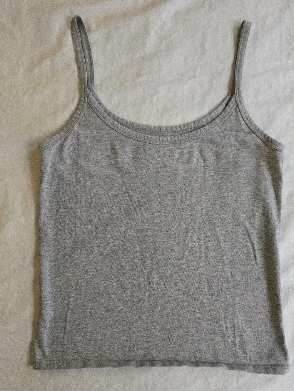 Classic Heathered Grey Slim-Fit Camisole Tank MKY